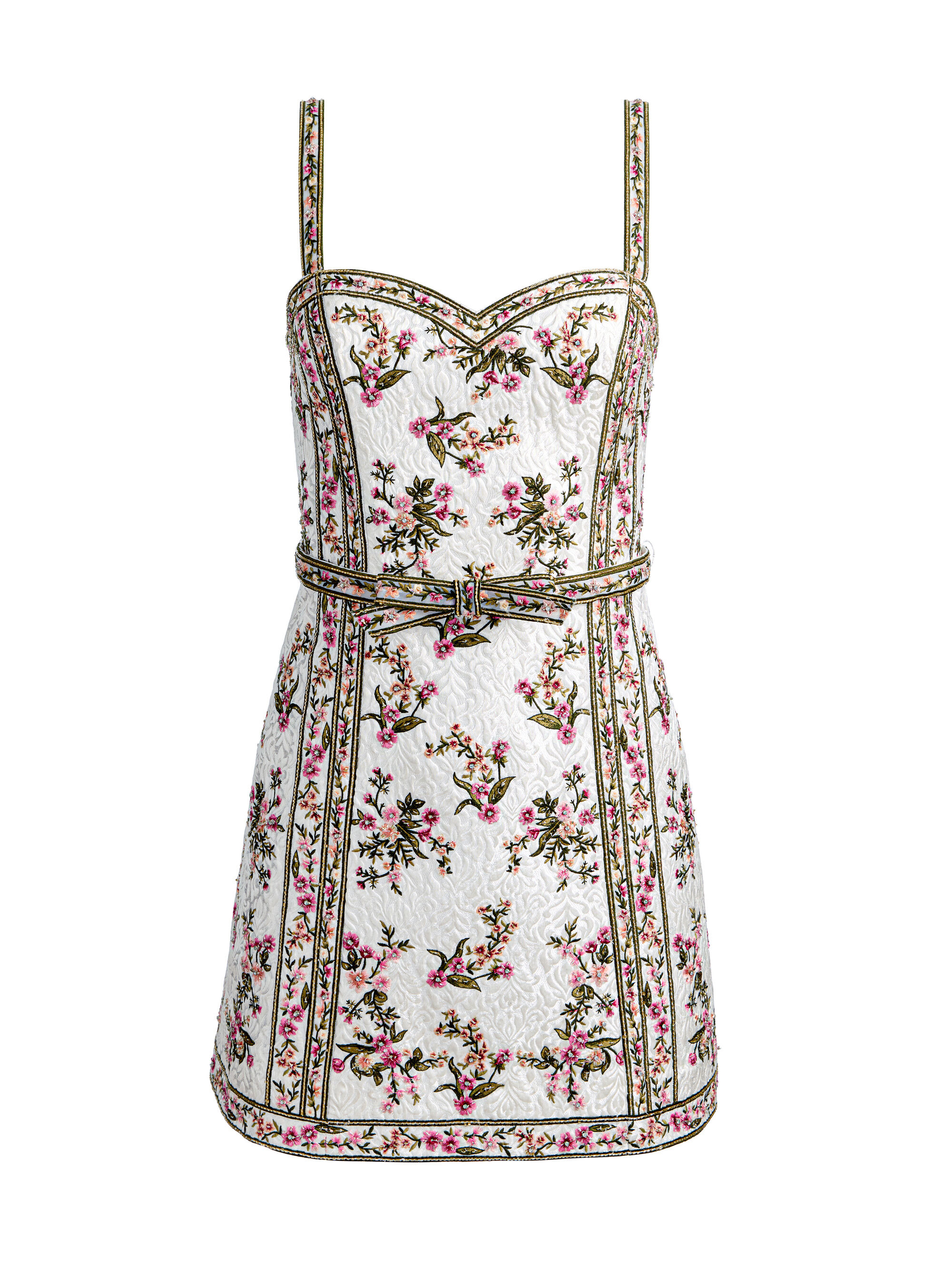 katia embroidered mini gown