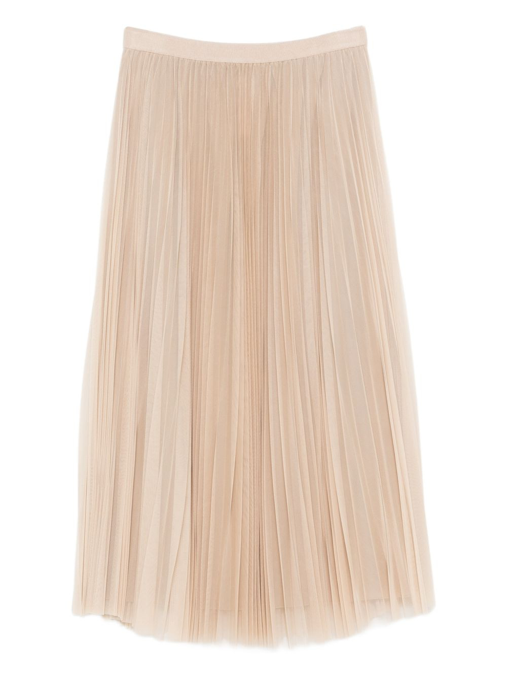pleated tulle skirt