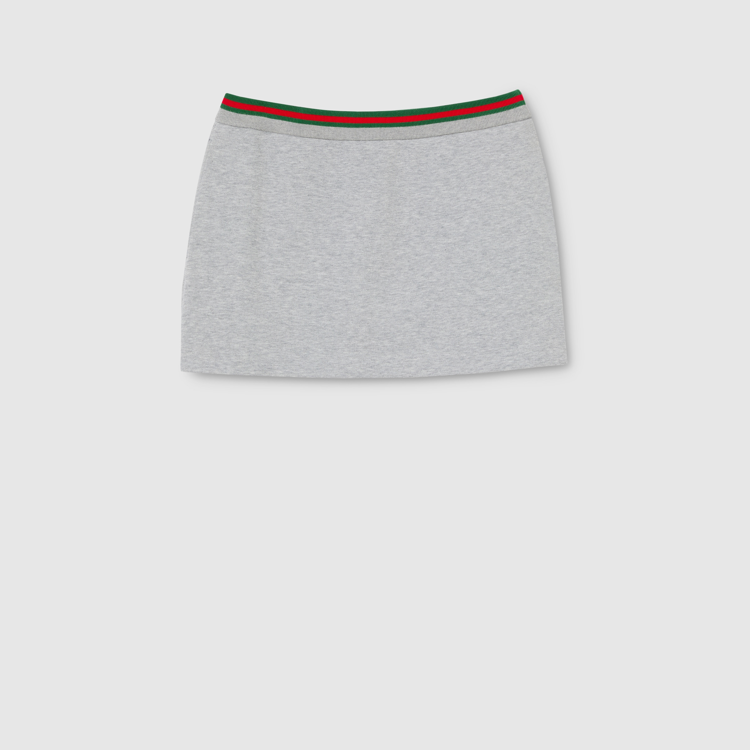 cotton jersey skirt with web