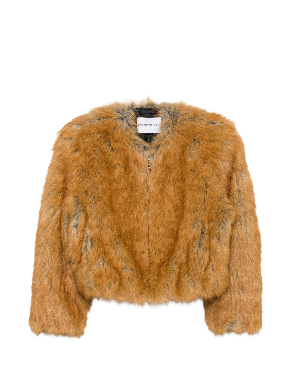 karly cropped faux-fur jacket