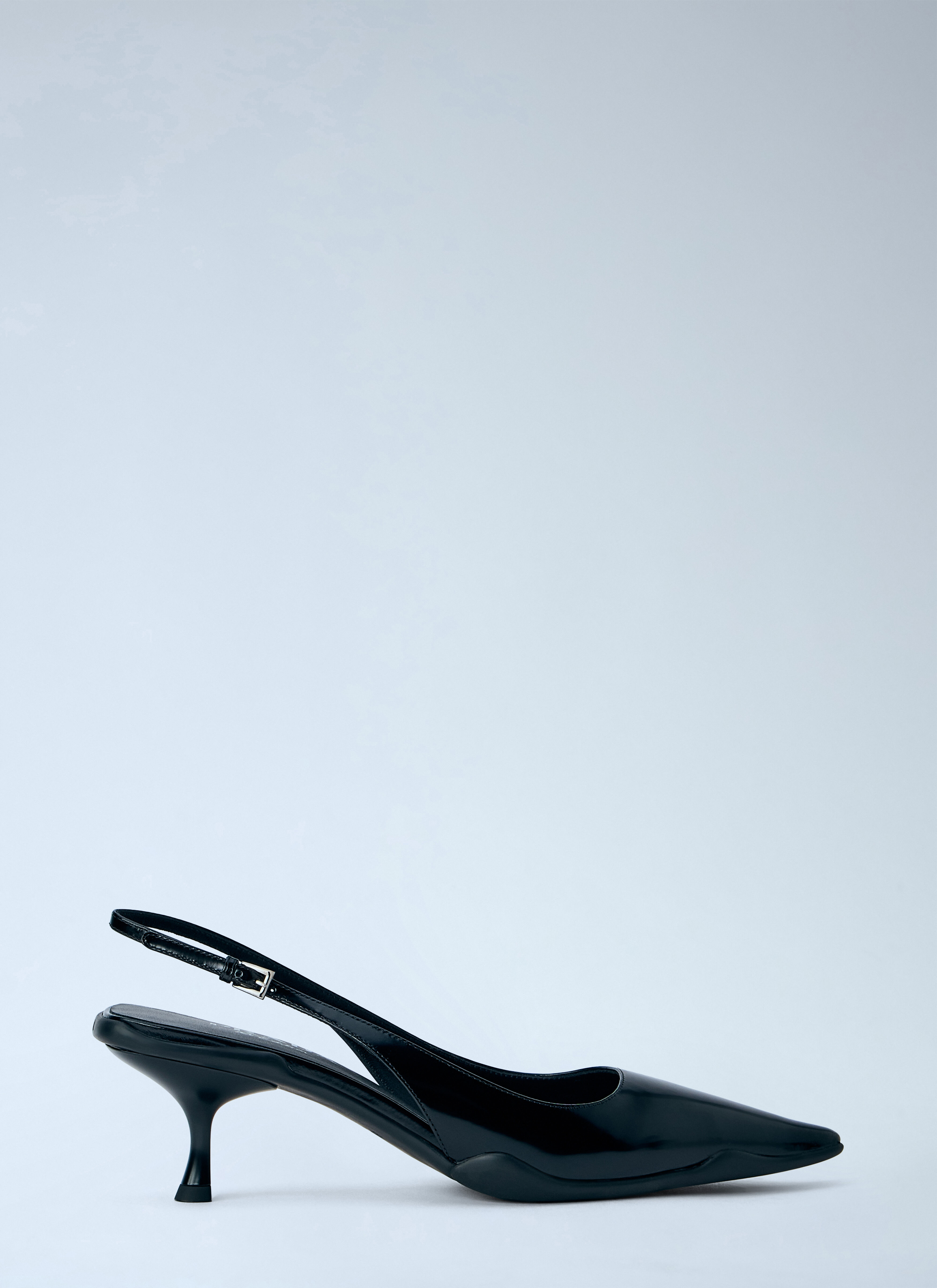 pointed-toe slingback pumps