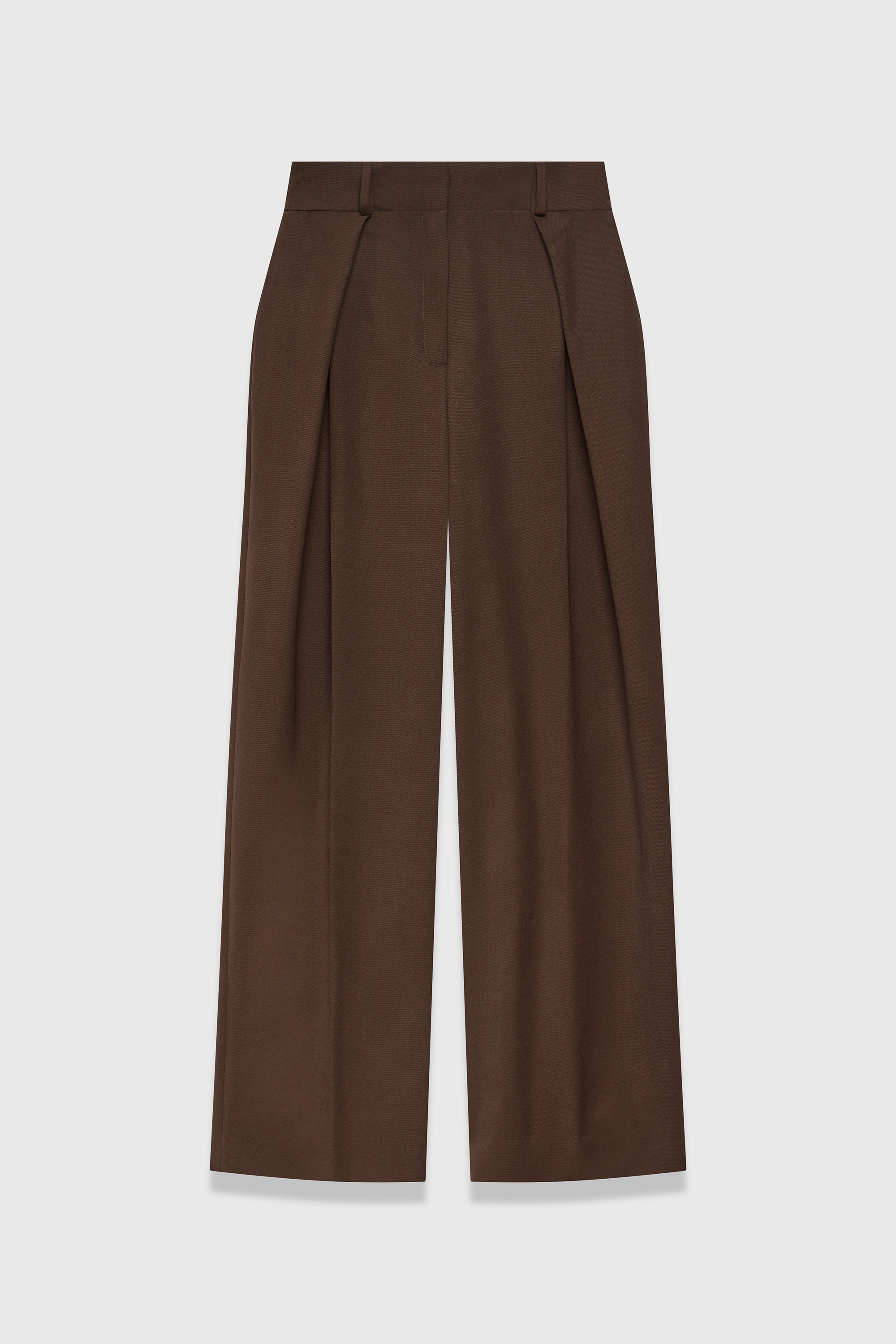 clever wool blend cortona wide-leg trousers
