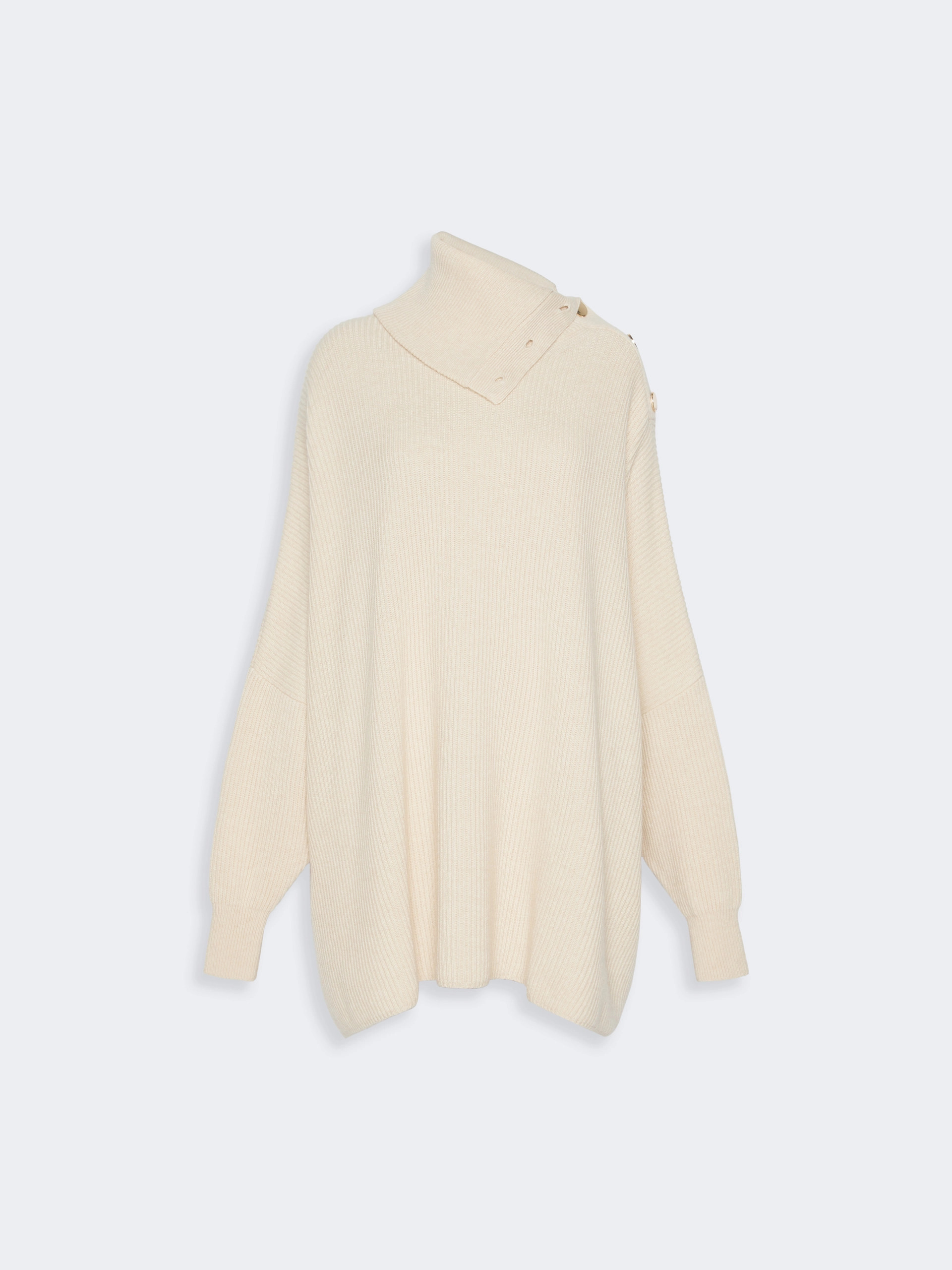alibi oversized wool and cashmere dress - beige