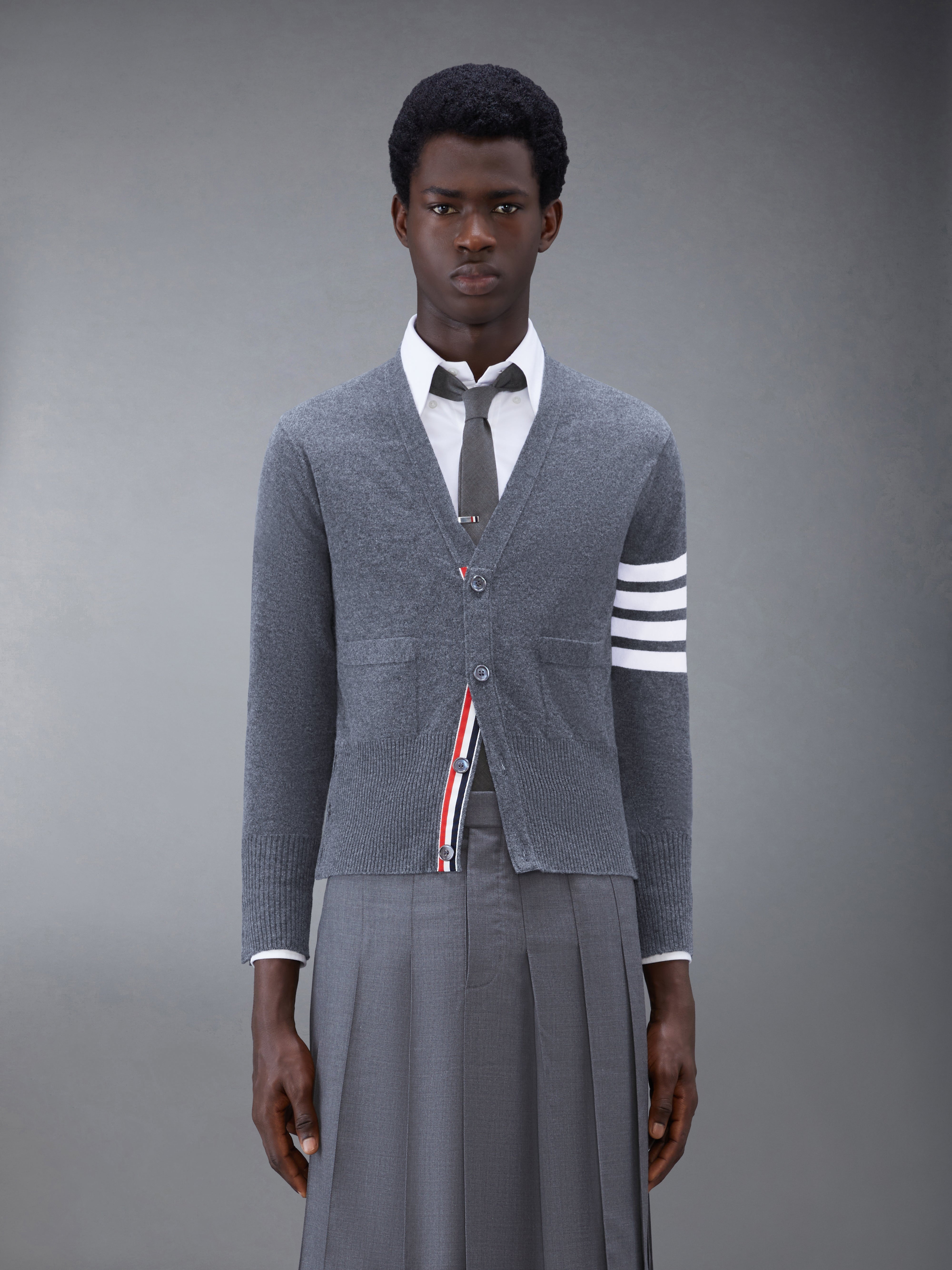 4-bar cashmere cardigan