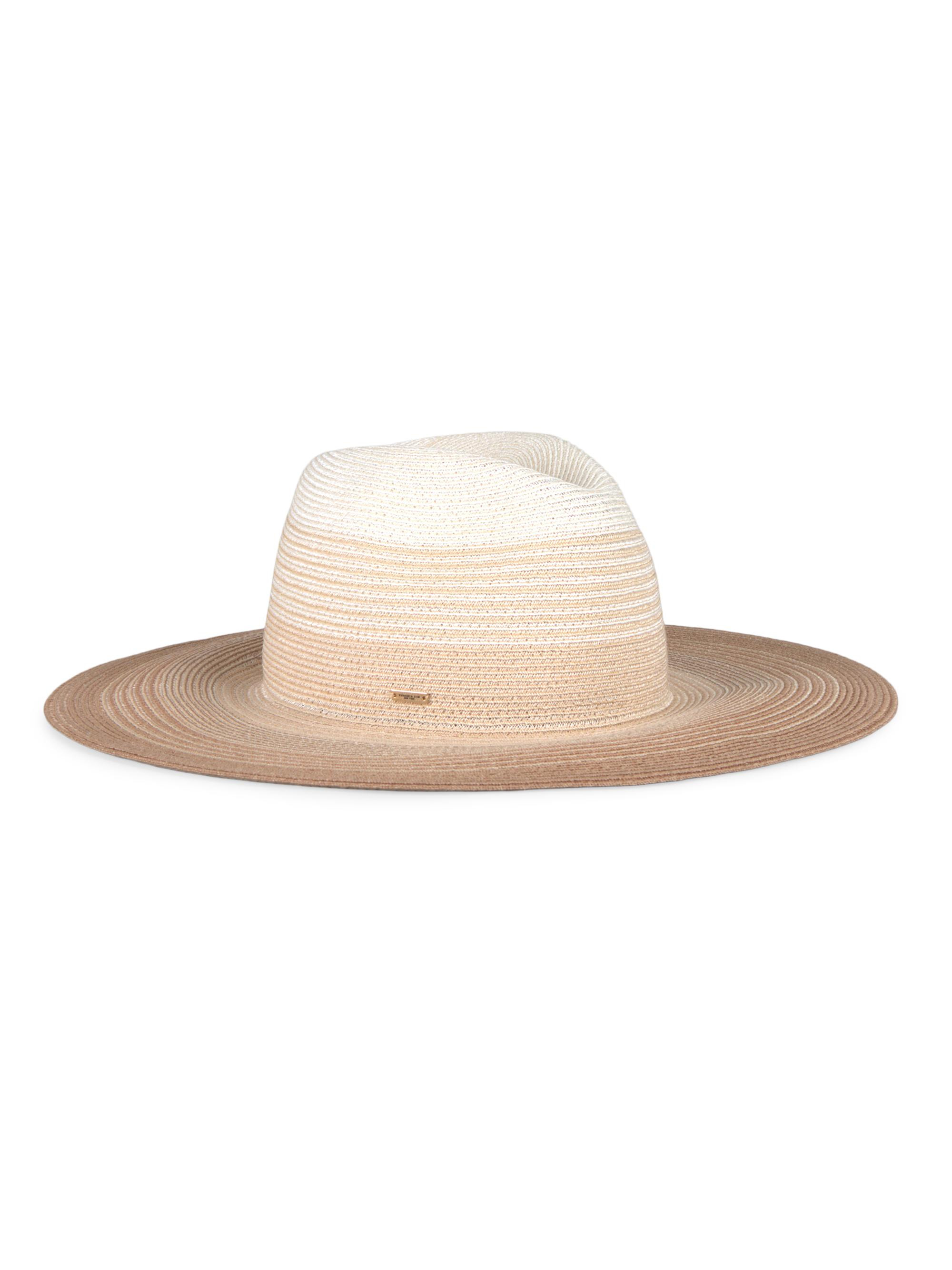women's emmanuelle packable straw hat - neutral multi