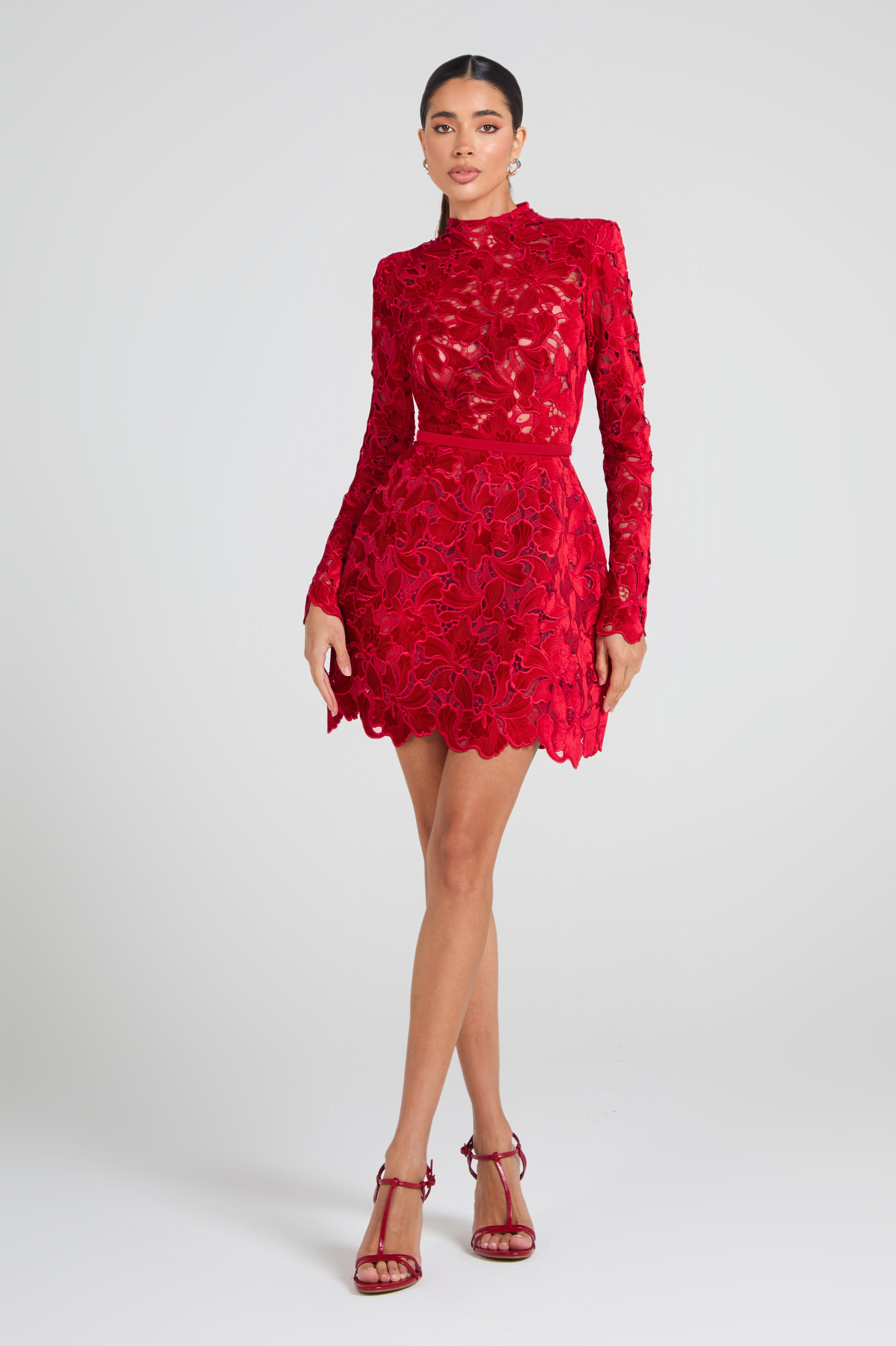 lydia red dress