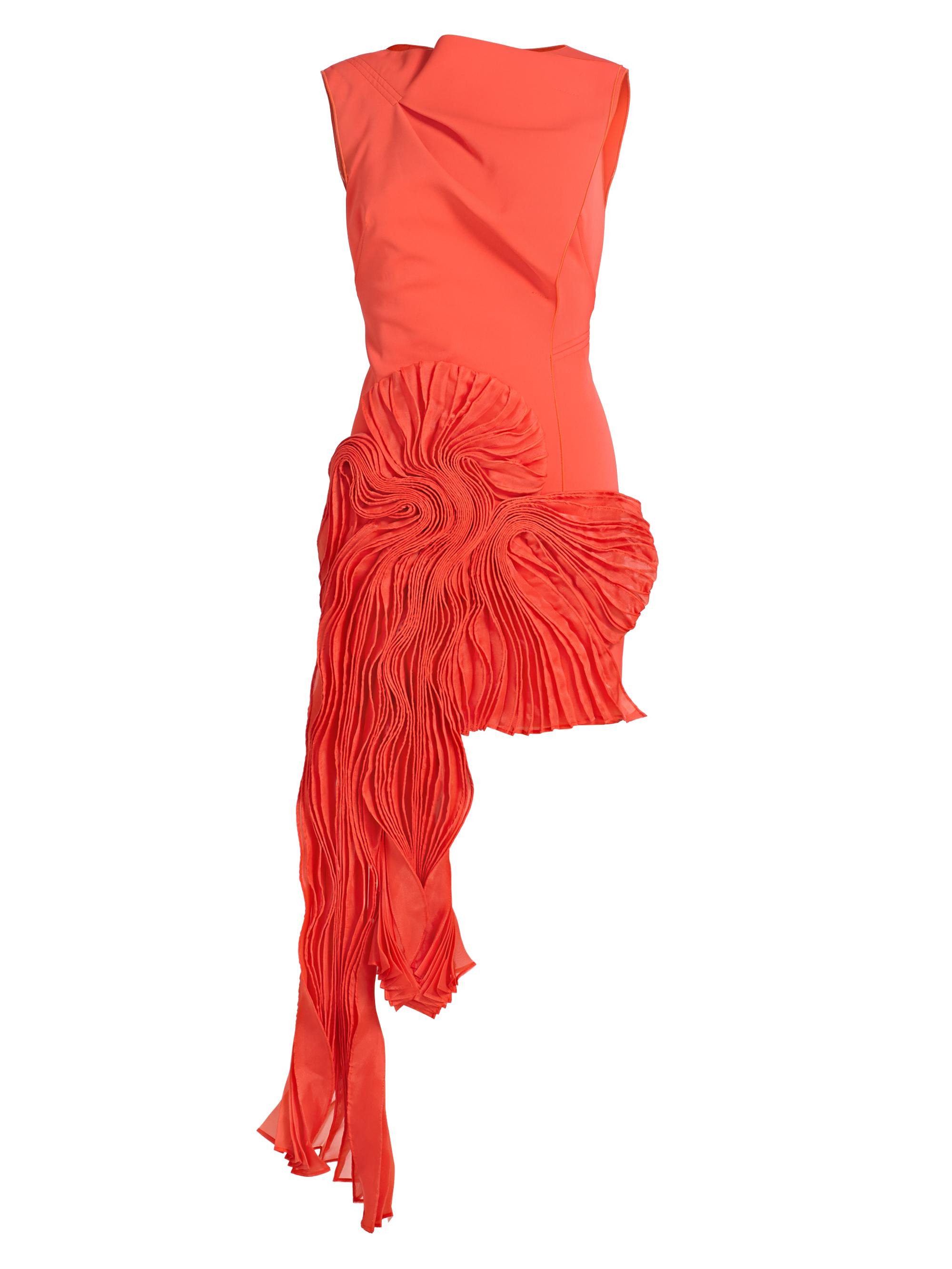 women's forever young aberleigh organza-drape minidress - chilli