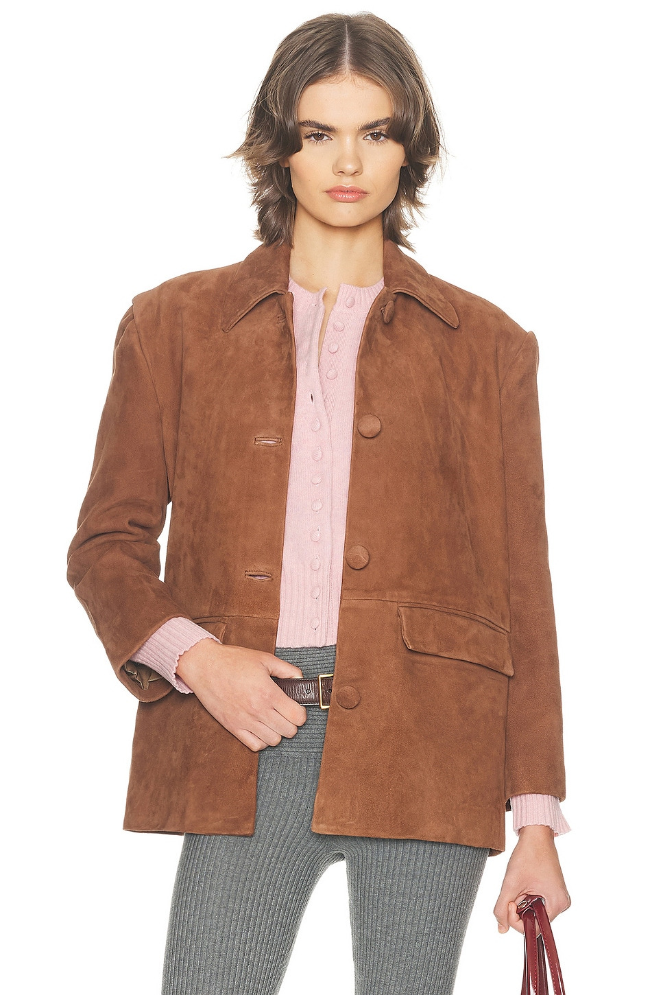 the schoolhouse jacket in suede