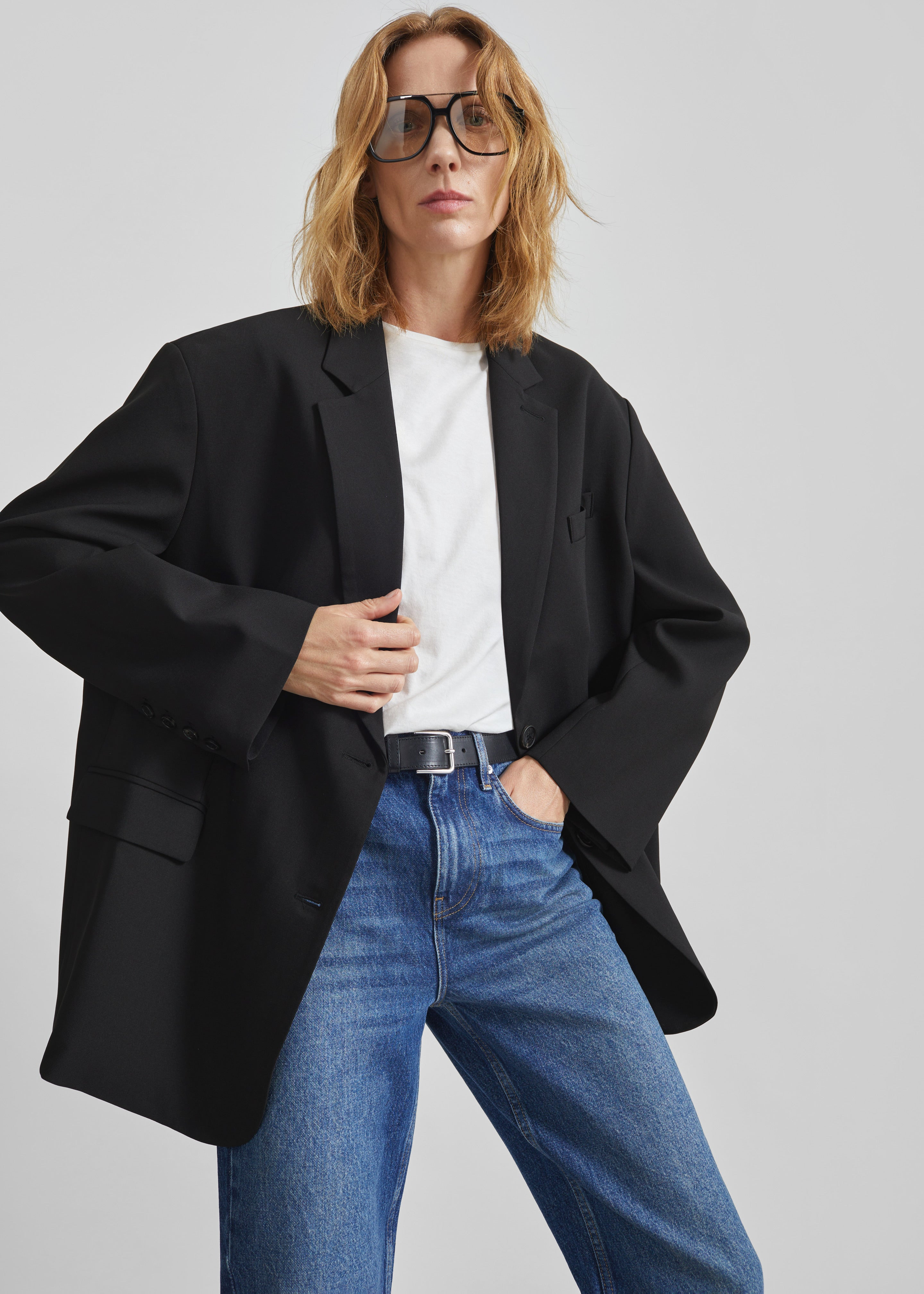 bea blazer - black