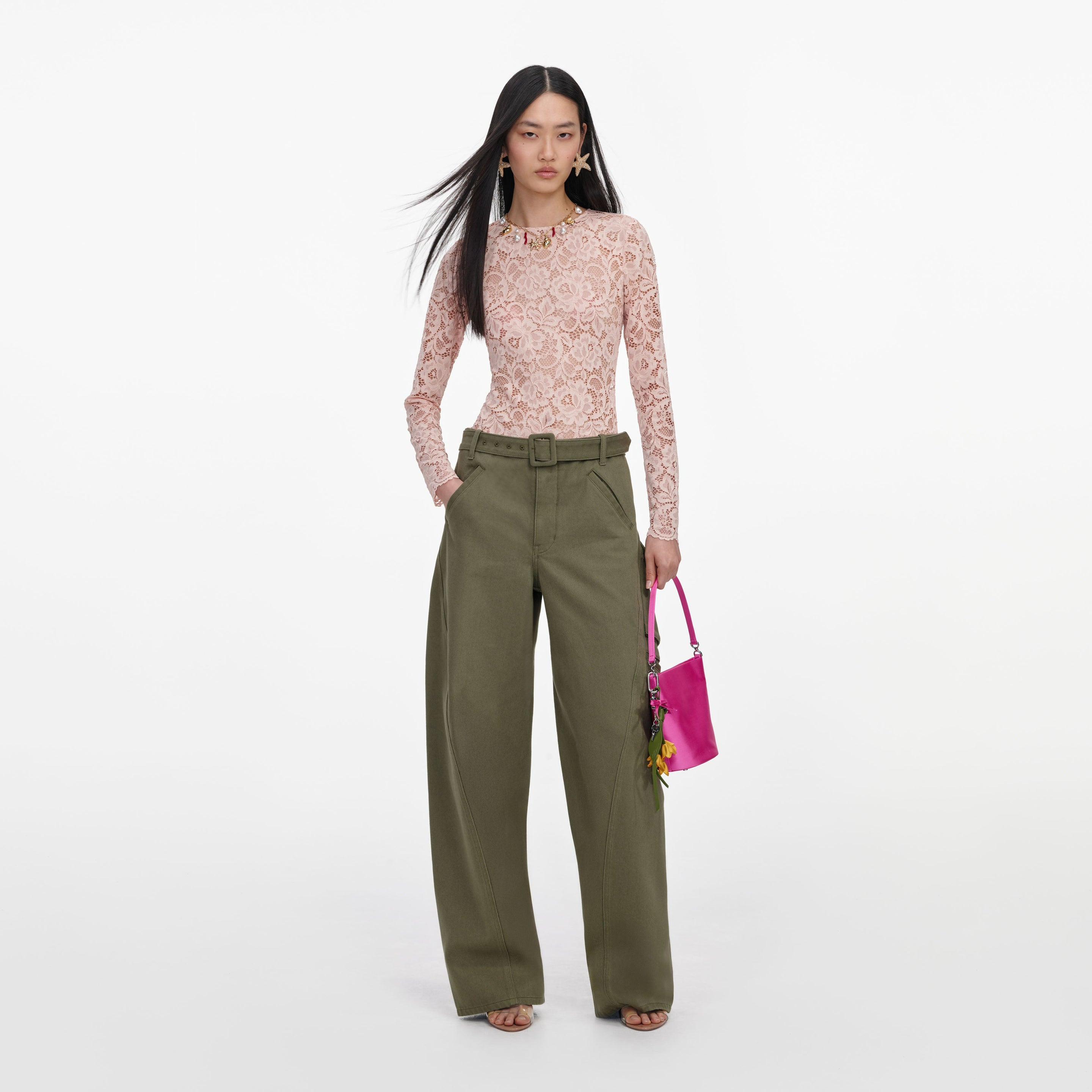 khaki cargo jeans