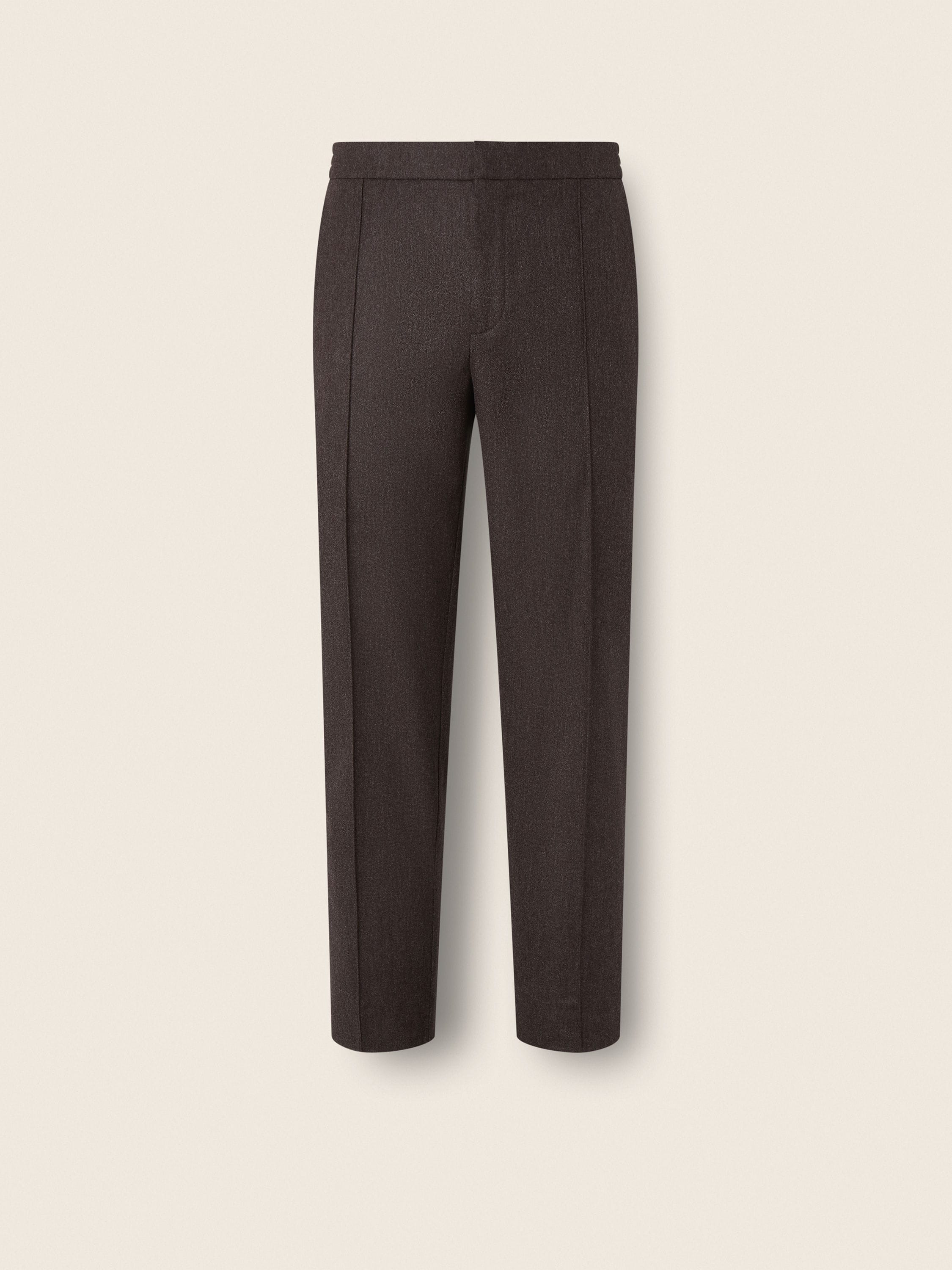 dark brown wool silk and cashmere pants