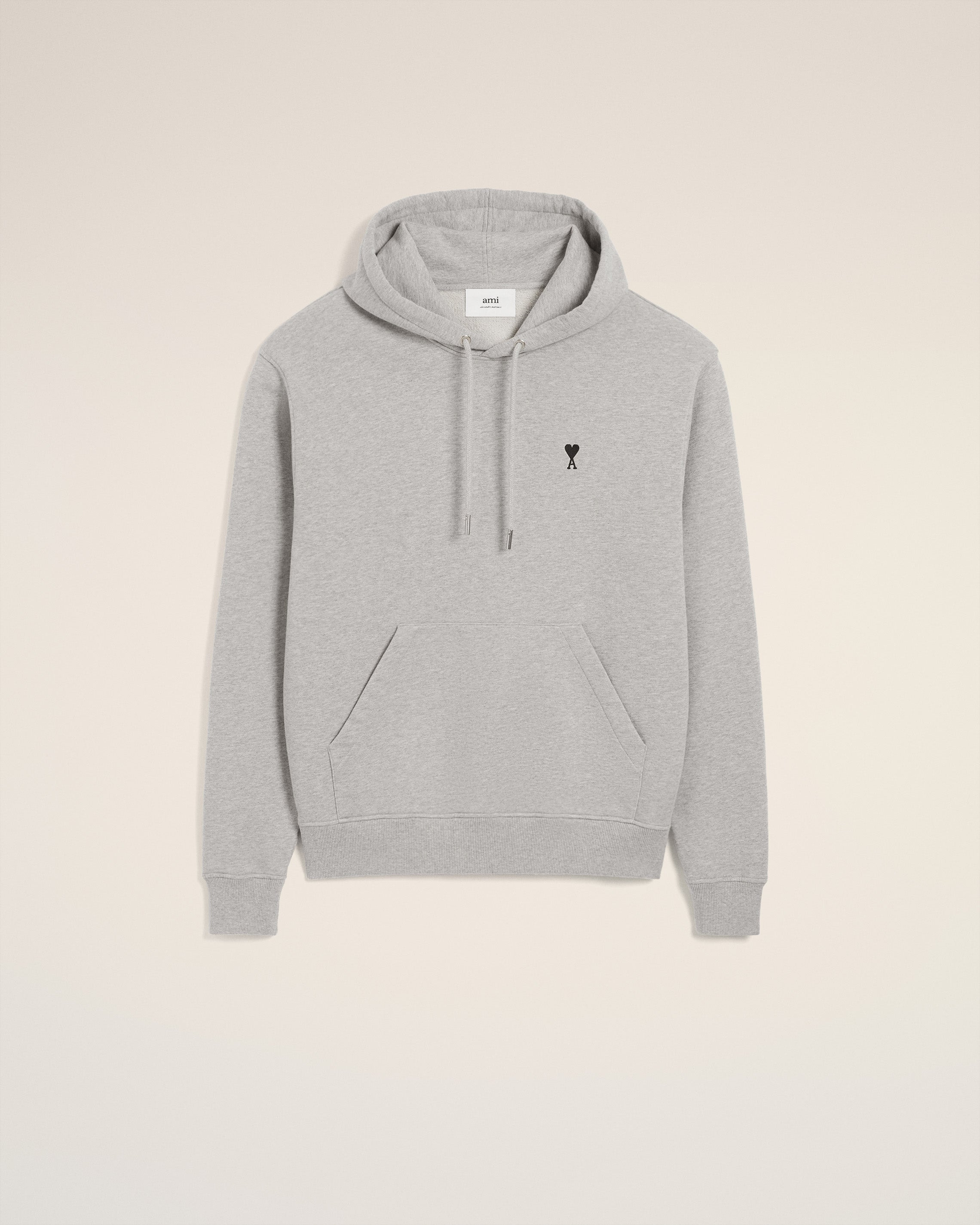 grey cotton ami de coeur hoodie