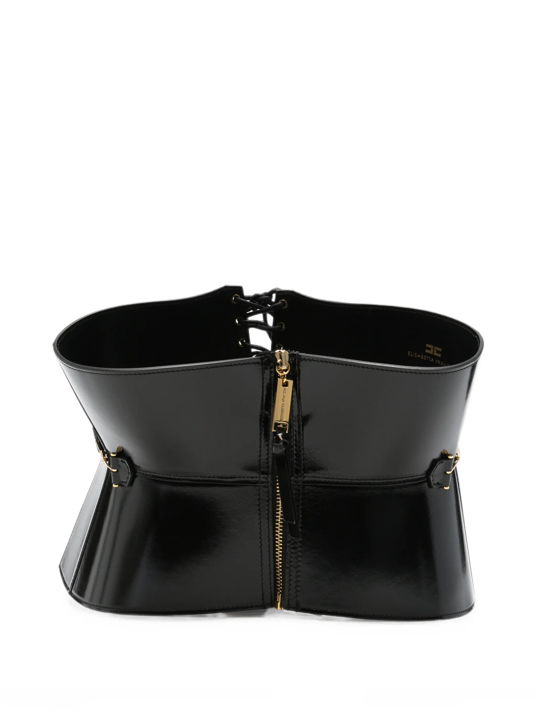 elisabetta franchi logo-plaque belt