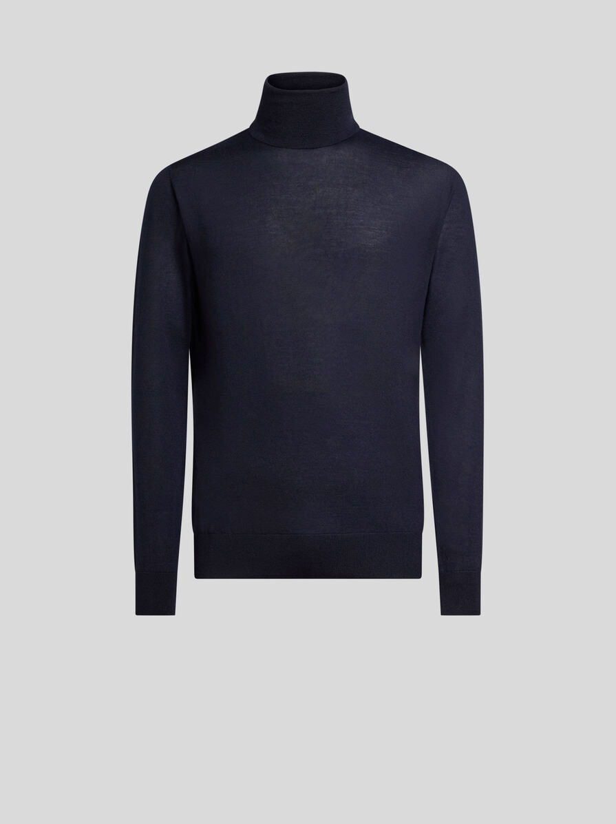 cashmere and silk turtleneck sweater