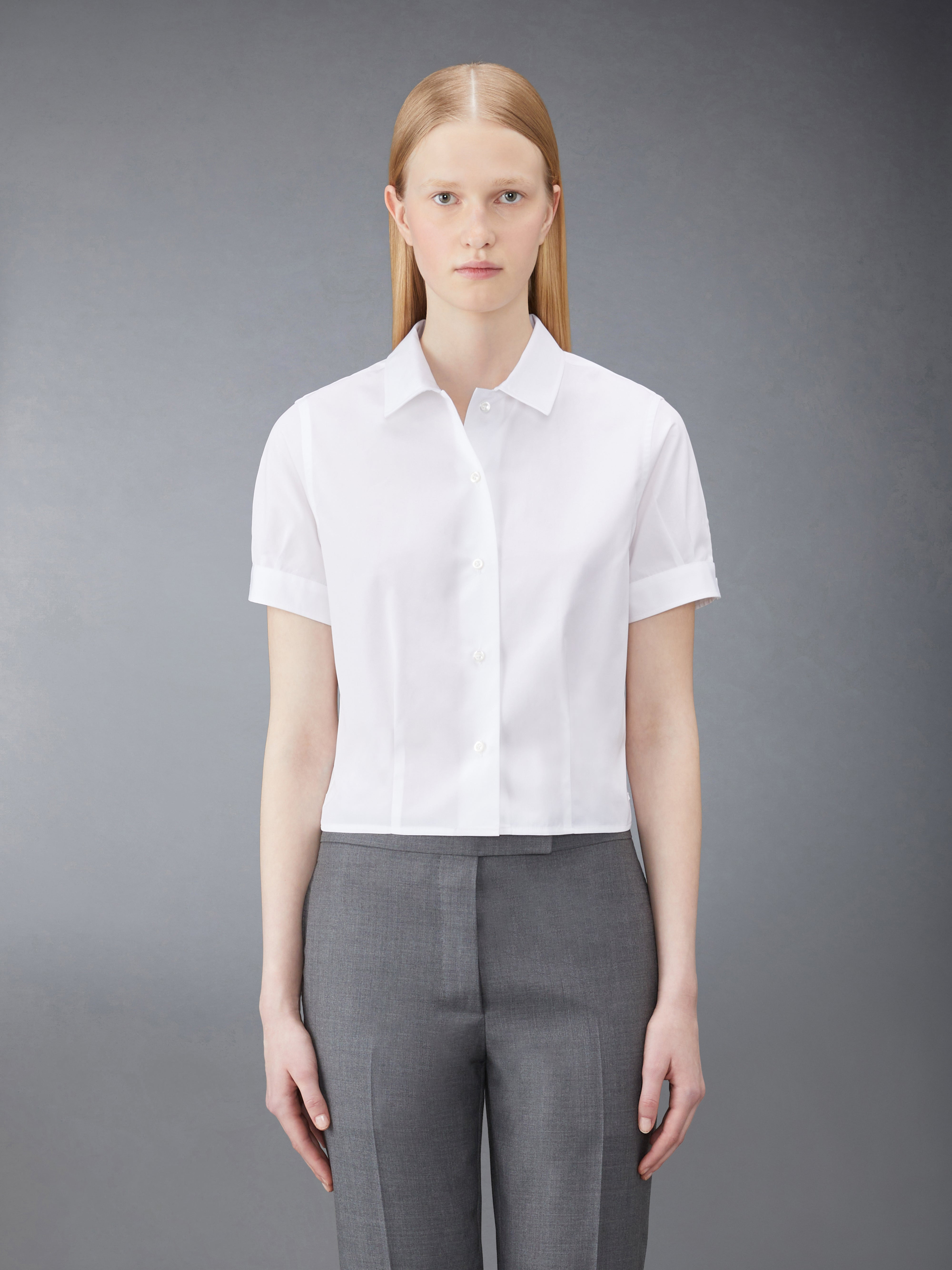 cropped short-sleeve shirt