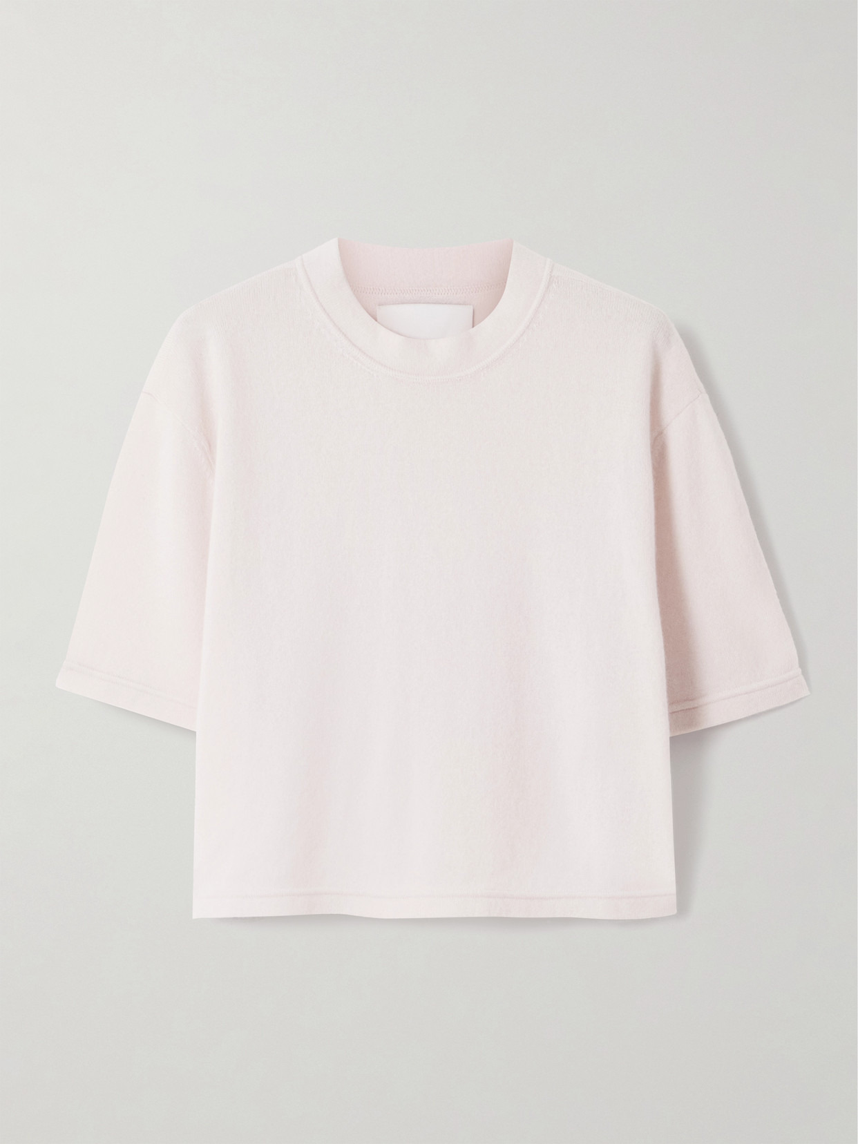 cropped cashmere t-shirt