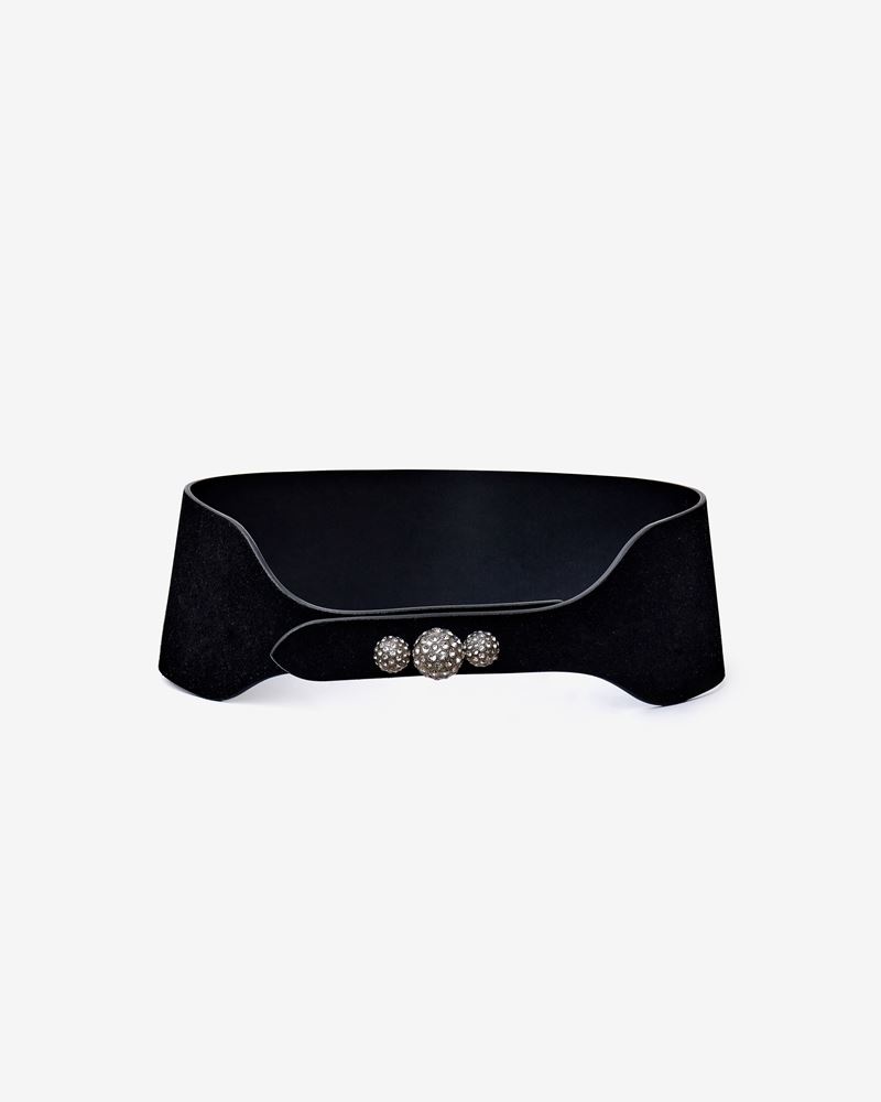 womaly suede obi belt