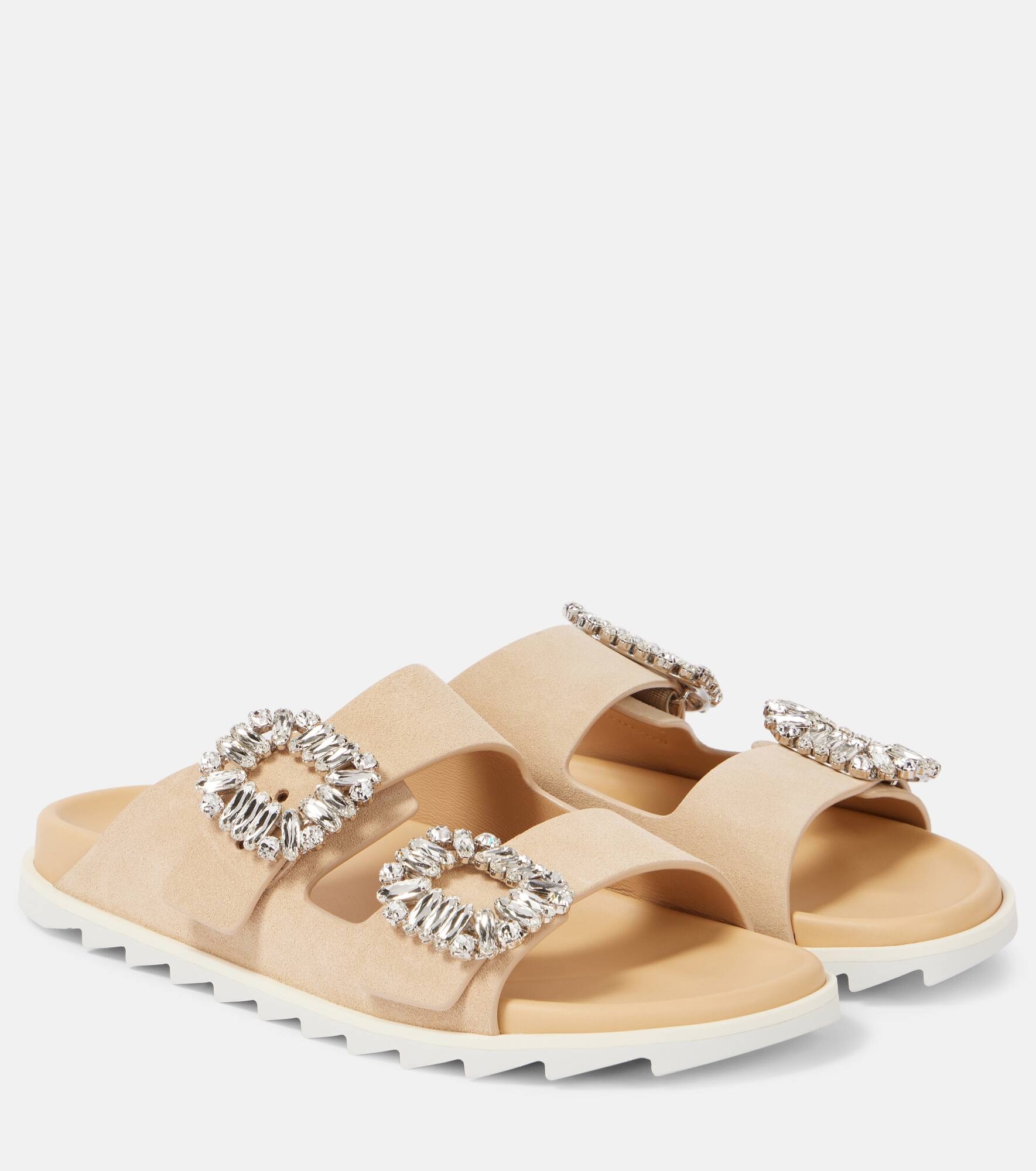 slidy viv' suede slides