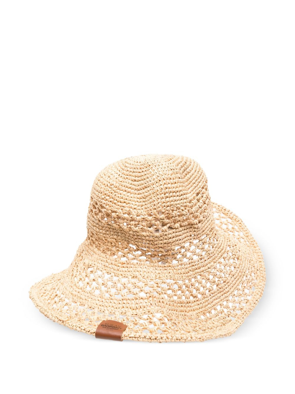 straw knit hat