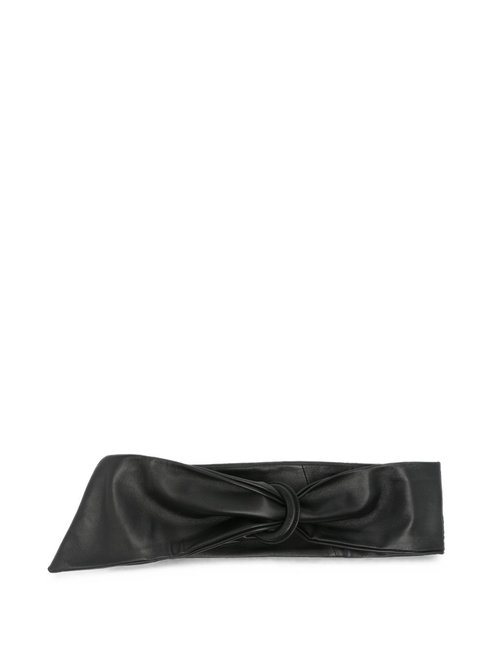twisted leather belt
