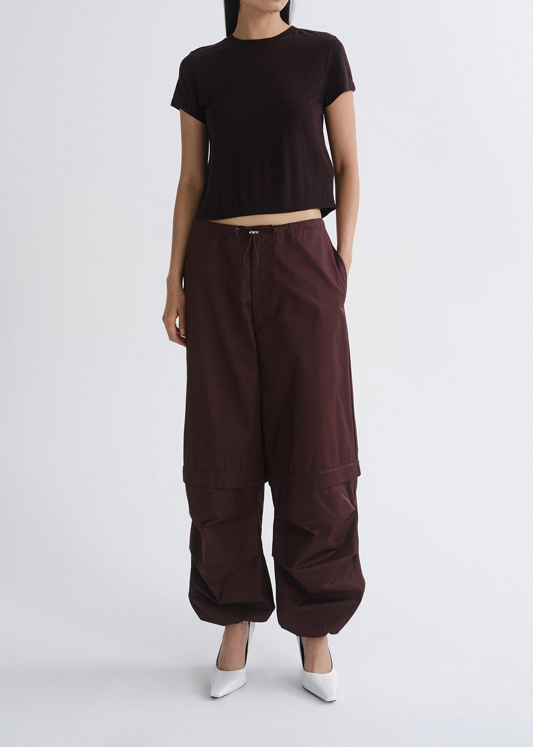 coulson parachute pant in cordovan